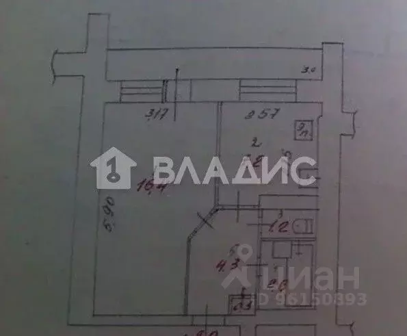 1-к кв. Карелия, Петрозаводск Ключевая ул., 16 (32.0 м) - Фото 2