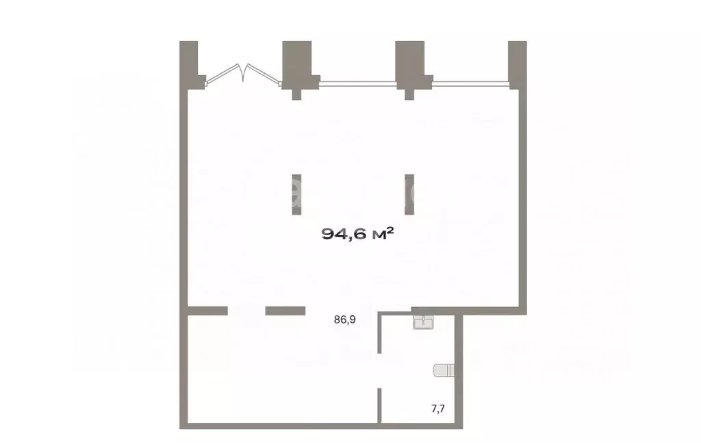 Помещение свободного назначения в Тюменская область, Тюмень ул. ... - Фото 2