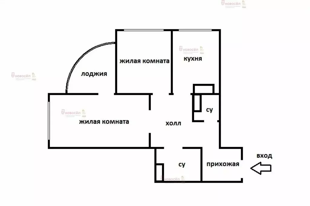 2-комнатная квартира: Екатеринбург, улица Чкалова, 260 (56.4 м) - Фото 0
