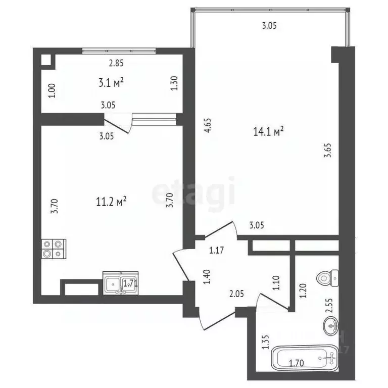 Дом в Севастополь Янтарь садоводческое товарищество, 64 (56 м) - Фото 1