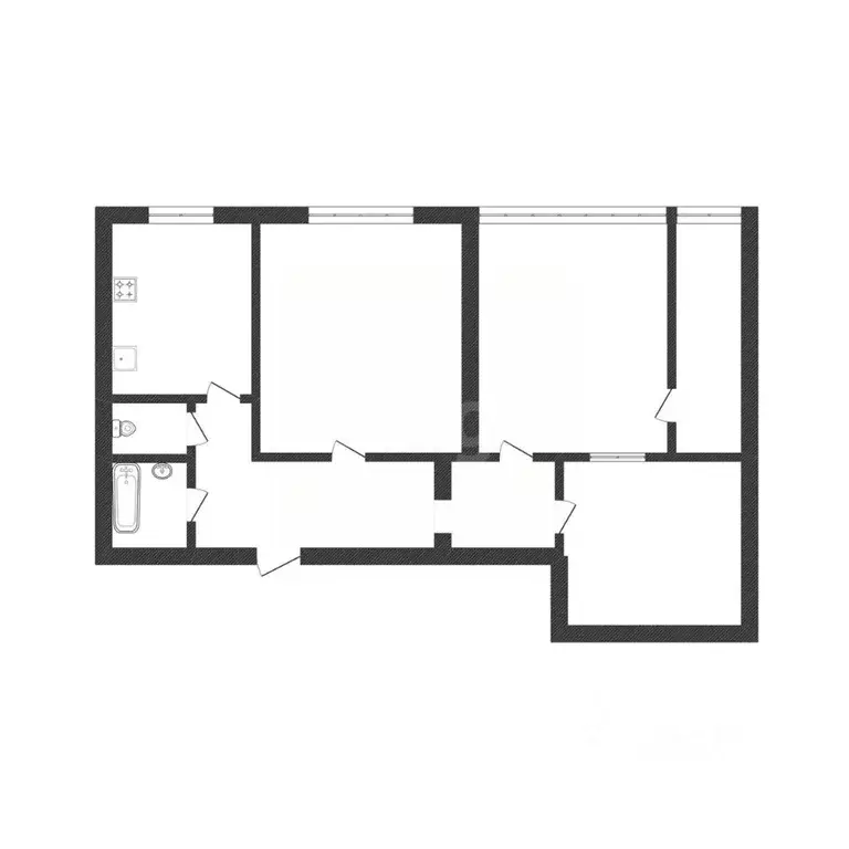 3-к кв. Смоленская область, Смоленск Зои Космодемьянской пер., 8 (70.3 ... - Фото 2
