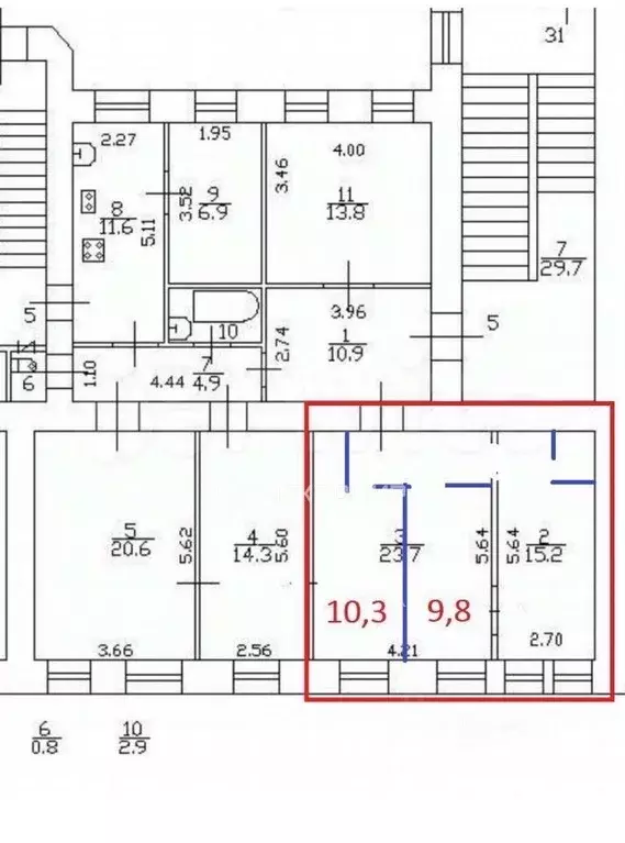 Комната Санкт-Петербург 5-я Красноармейская ул., 17 (38.9 м) - Фото 2
