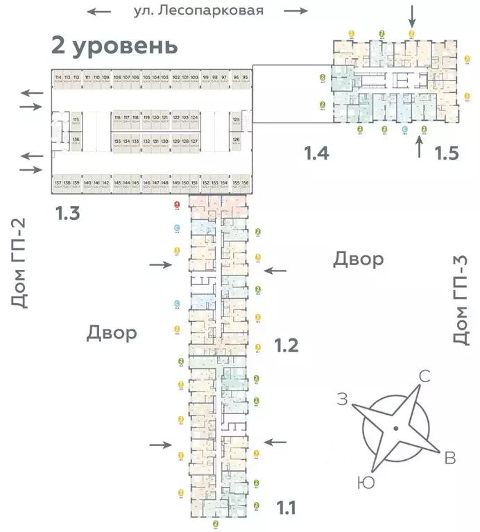 2-к кв. Тюменская область, Тюмень ул. Лесопарковая, 22 (68.7 м) - Фото 1