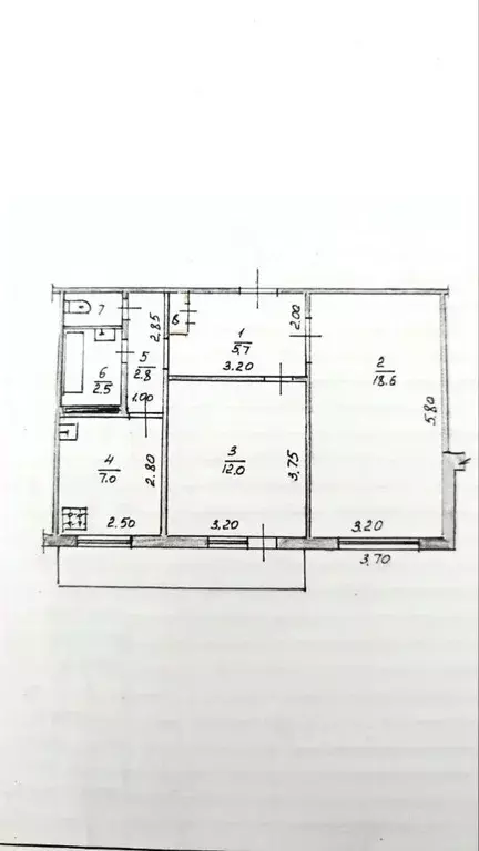 2-к кв. Липецкая область, Липецк ул. П.И. Смородина, 6 (50.0 м) - Фото 1