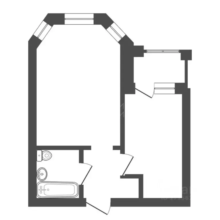 1-к кв. Тюменская область, Тюмень ул. Циолковского, 7к1 (45.2 м) - Фото 1