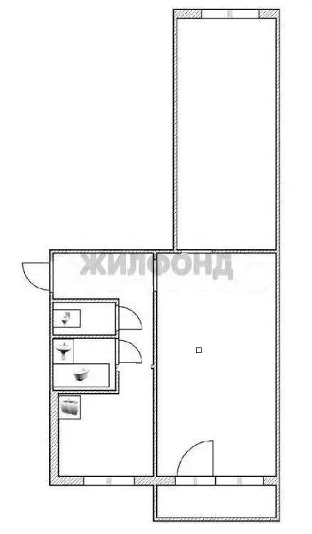 2-к. квартира, 44 м, 2/5 эт. - Фото 0