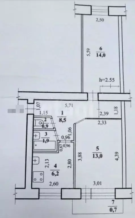 2-к кв. Забайкальский край, Чита ул. Кочеткова, 4 (45.2 м) - Фото 2