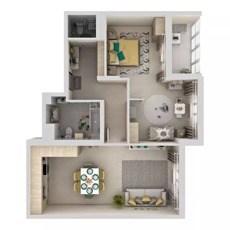 1-к кв. Самарская область, Самара Южное ш., 11 (68.8 м) - Фото 1