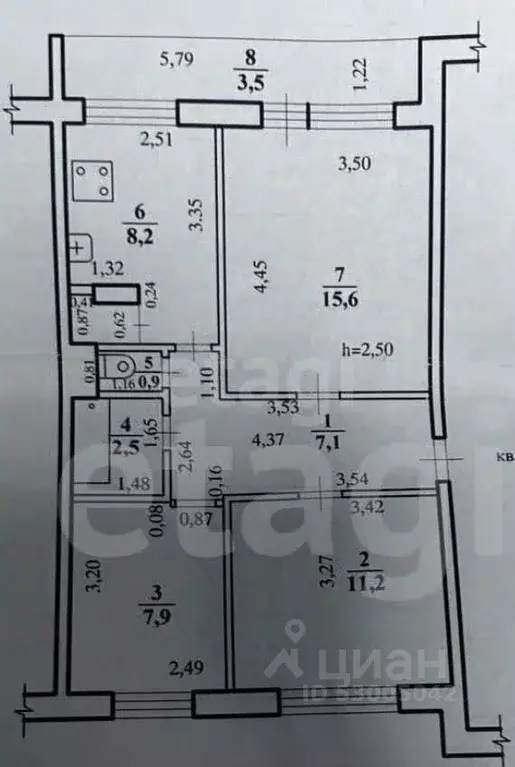 3-к кв. Забайкальский край, Чита Ковыльная ул., 22 (57.0 м) - Фото 2