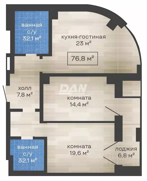 2-к кв. Челябинская область, Челябинск ул. Труда, 157А (83.7 м) - Фото 2