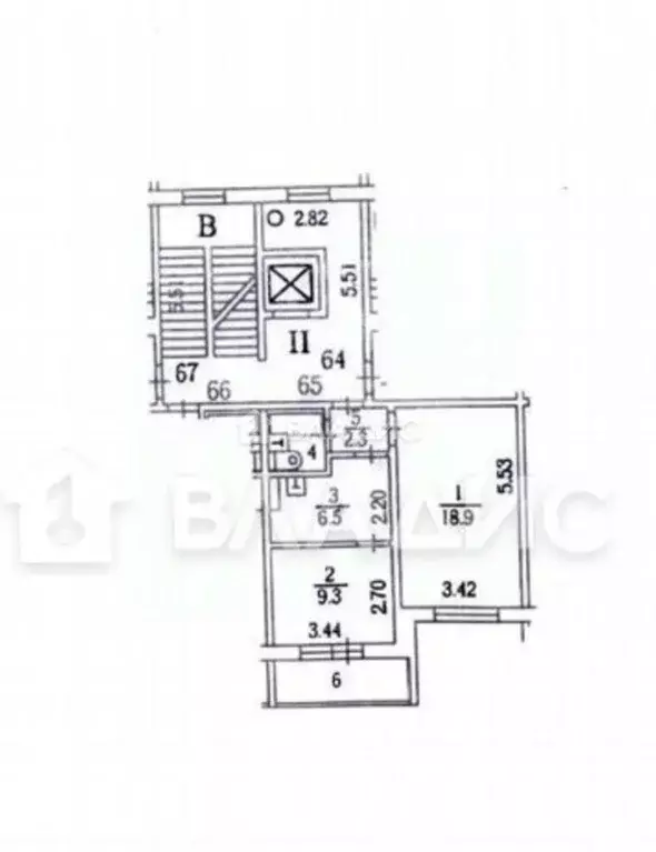 2-к кв. Московская область, Мытищи Шараповская ул., 1 (45.0 м) - Фото 1