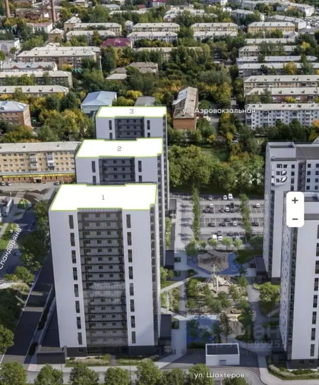 3-к кв. Красноярский край, Красноярск ул. Спандаряна, 1 (76.9 м) - Фото 1
