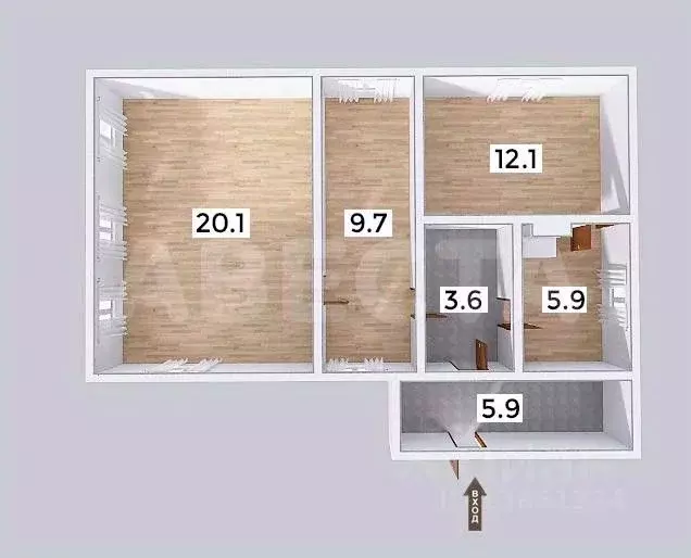 Дом в Омская область, Омск Чередовый мкр, ул. 7-я Чередовая (57 м) - Фото 2