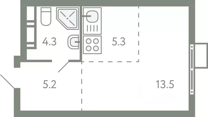 Студия Московская область, Ленинский городской округ, Молоково пгт ... - Фото 1
