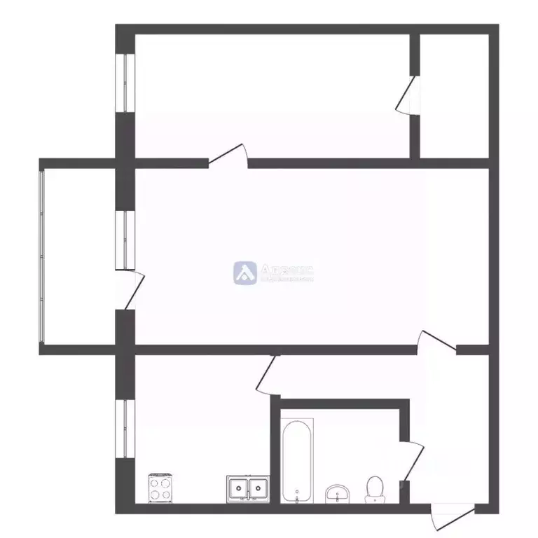 2-к кв. Тюменская область, Тюмень Полевая ул., 30 (42.0 м) - Фото 2