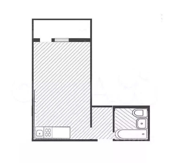 Студия Краснодарский край, Анапа ул. Адмирала Пустошкина, 22к8 (27.4 ... - Фото 2