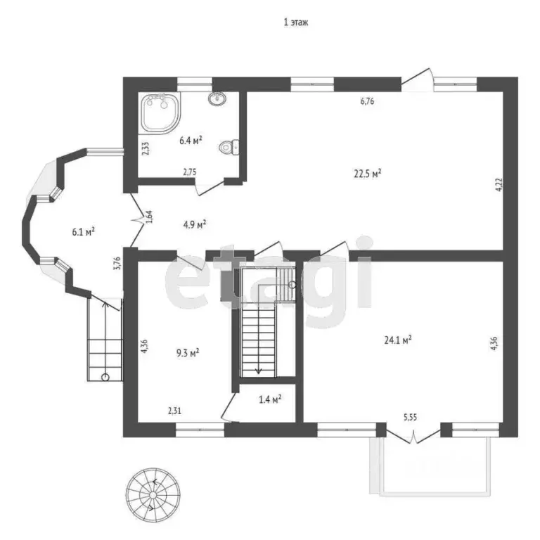 Дом в Севастополь с. Андреевка, ул. Уютная, 21 (256 м) - Фото 1