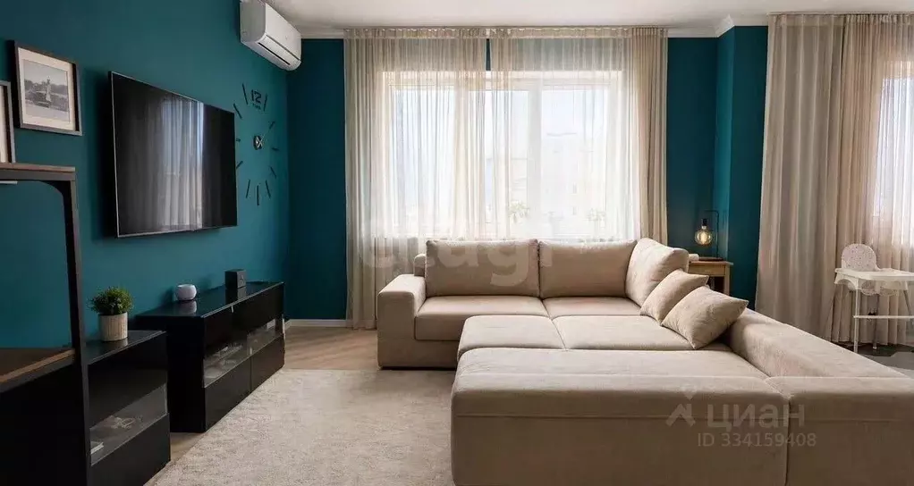 2-к кв. Татарстан, Казань ул. Павлюхина, 110В (88.0 м) - Фото 1