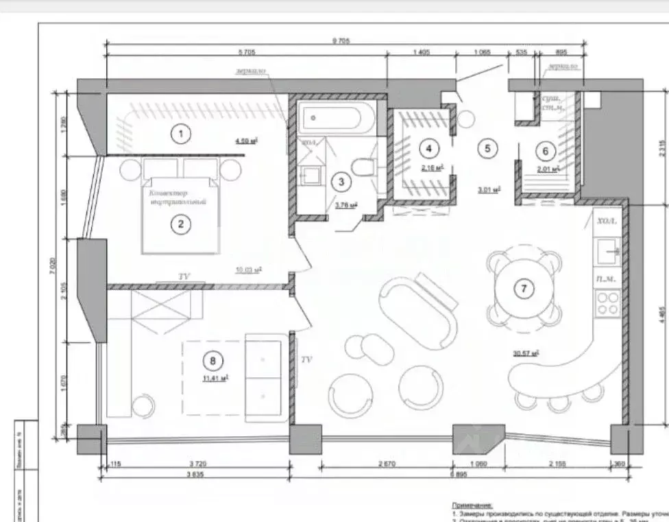 3-к кв. Москва ул. Палиха, 4 (70.0 м) - Фото 2