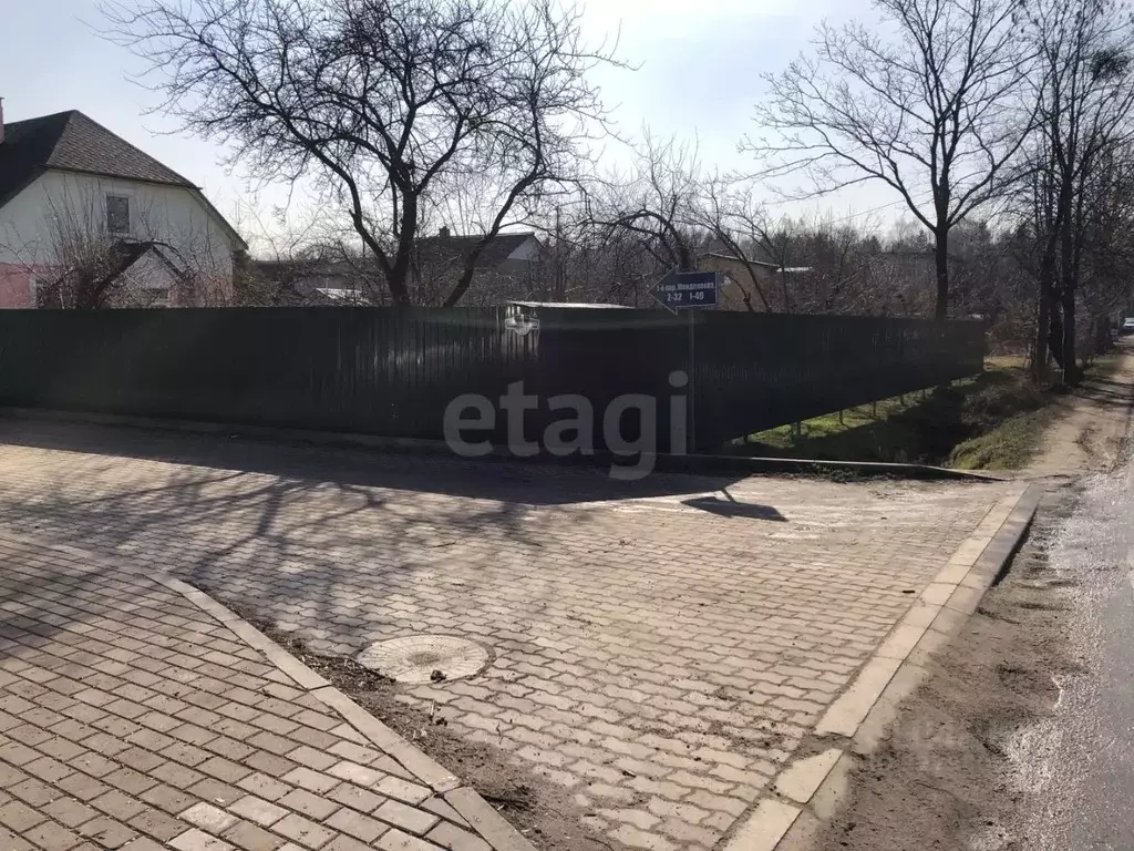 Участок в Калининградская область, Калининград пер. Менделеева, 11 ... - Фото 2