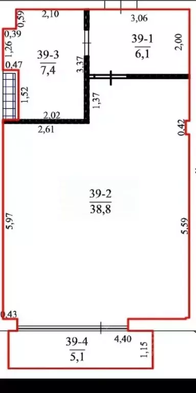 Студия Севастополь ул. Пляж Омега, 2 (57.4 м) - Фото 1