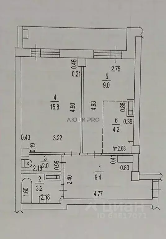 2-к кв. Алтайский край, Барнаул Балтийская ул., 99 (43.6 м) - Фото 2