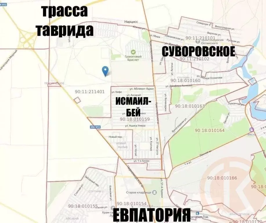 Участок в Крым, Сакский район, с. Суворовское  (6.0 сот.) - Фото 2