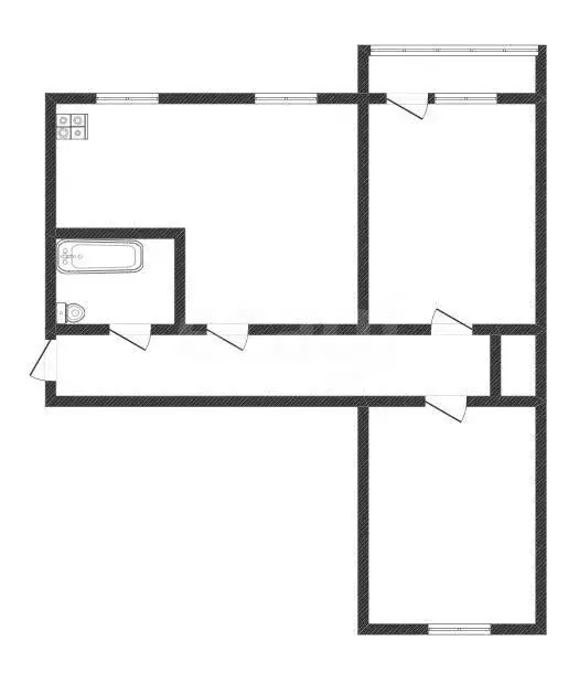 3-комнатная квартира: Балашов, Юбилейная улица, 1 (58.2 м) - Фото 0