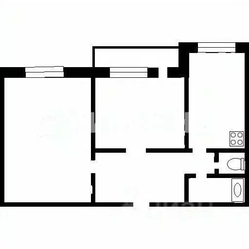 2-к кв. Кемеровская область, Кемерово Инициативная ул., 29А (51.0 м) - Фото 0