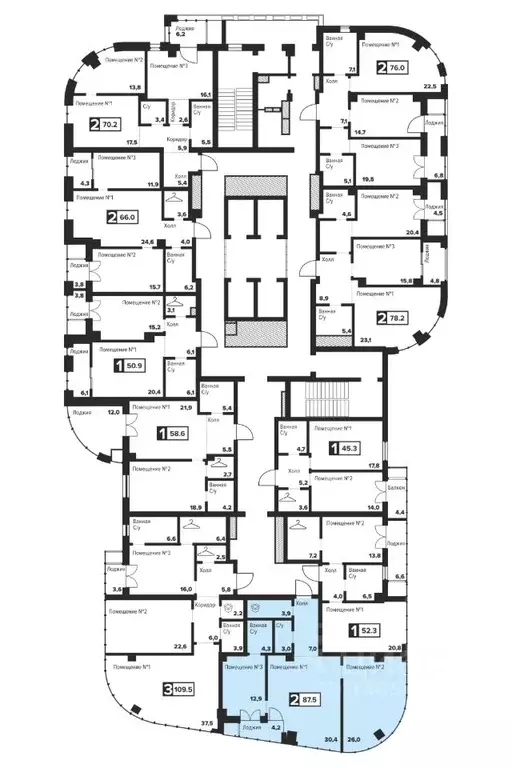 2-к кв. Челябинская область, Челябинск ул. Труда, 157А (87.5 м) - Фото 1