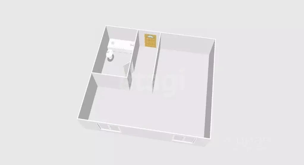 Студия Сахалинская область, Южно-Сахалинск Фабричная ул., 38 (26.1 м) - Фото 2