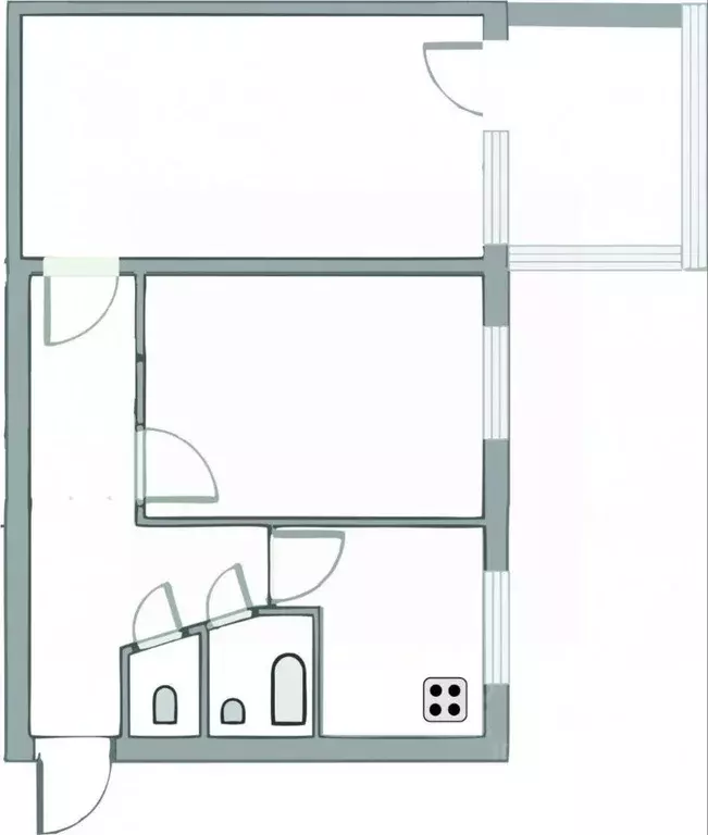 2-к кв. Рязанская область, Новомичуринск Пронский район, ул. Волкова, ... - Фото 2