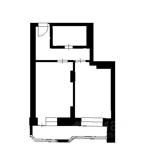 1-к кв. Новосибирская область, Новосибирск ул. Кошурникова, 22/6 (38.0 ... - Фото 1