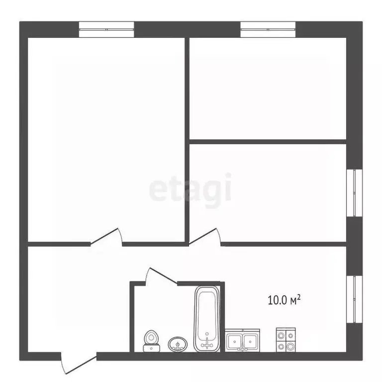 4-к кв. Владимирская область, Муром ул. Ленина, 72 (103.0 м) - Фото 1