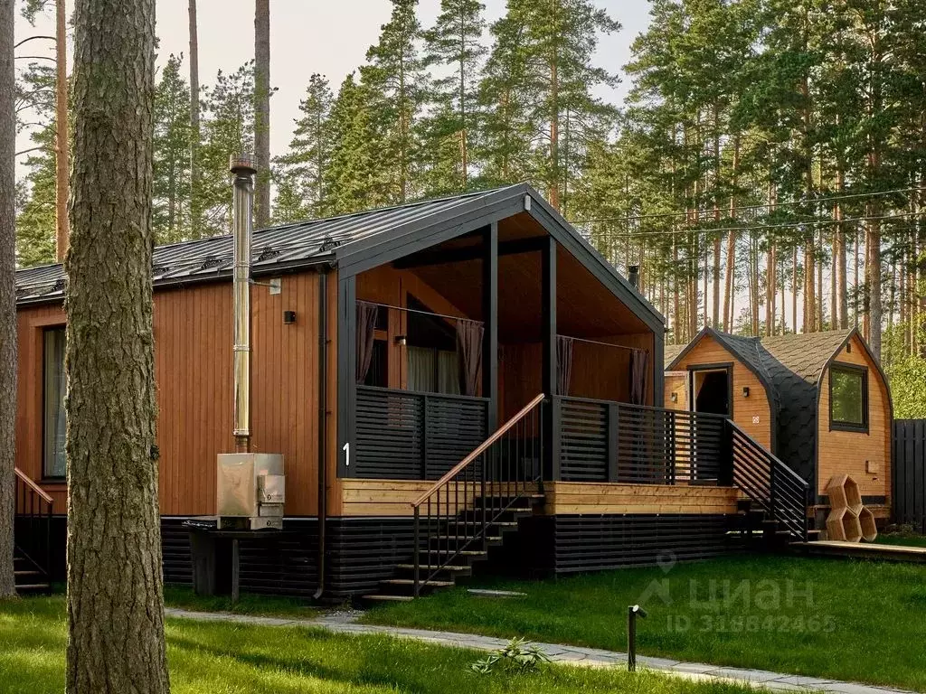 Дом в Ленинградская область, Выборгский район, Полянское с/пос, пос. ... - Фото 1