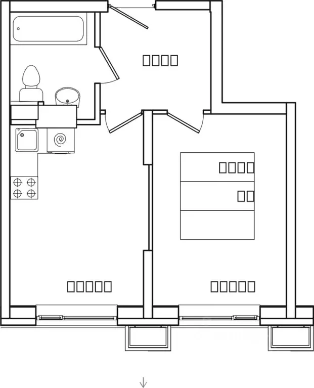 1-к кв. Московская область, Ленинский городской округ, д. Сапроново, ... - Фото 1