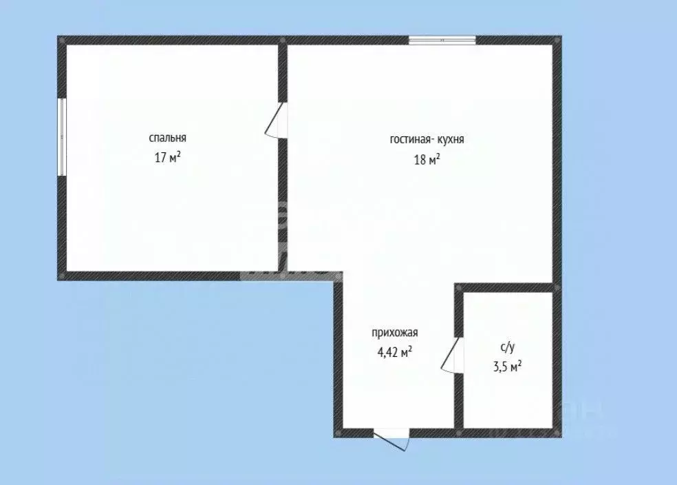 1-к кв. Дагестан, Махачкала ул. Времена Года, 9к1 (44.0 м) - Фото 2