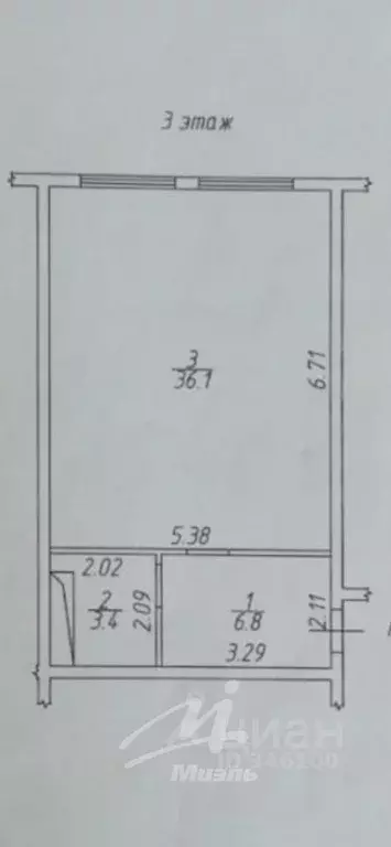 3-к кв. Московская область, Рузский муниципальный округ, Тучково пгт ... - Фото 2