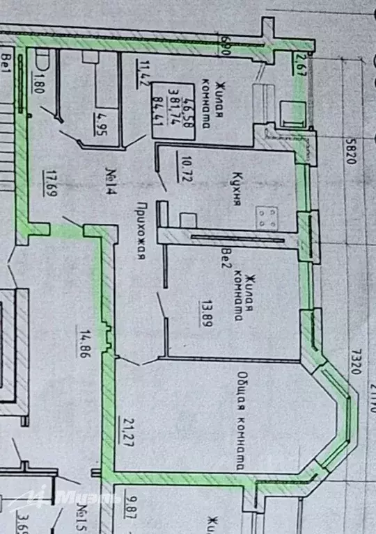 3-к кв. Орловская область, Орел ул. Некрасова, 23 (81.3 м) - Фото 1