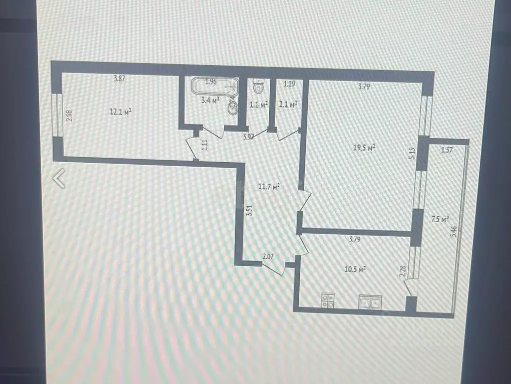 2-к кв. Саха (Якутия), Якутск ул. Жорницкого, 7/20 (60.0 м) - Фото 0