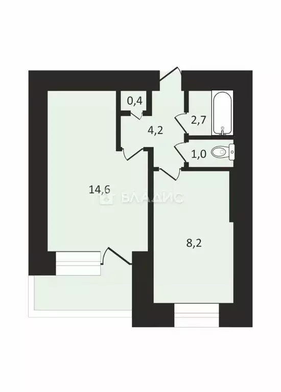 1-к кв. Санкт-Петербург Ленинский просп., 97К3 (39.0 м) - Фото 2