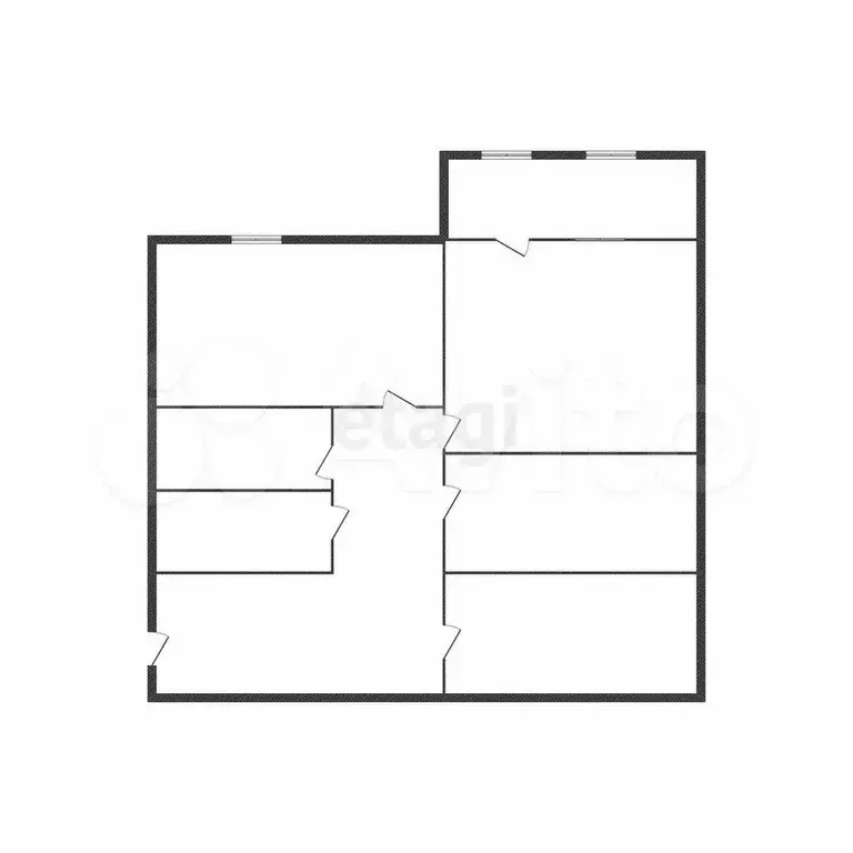 2-к. квартира, 43,6 м, 6/9 эт. - Фото 0