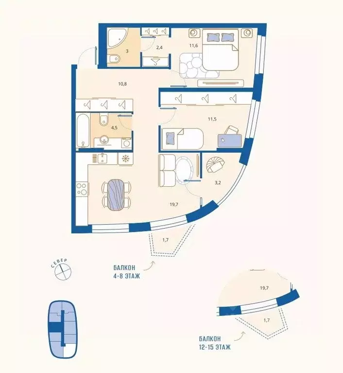 2-к кв. Пензенская область, Пенза Арбеково жилрайон, Дальнее Арбеково ... - Фото 1