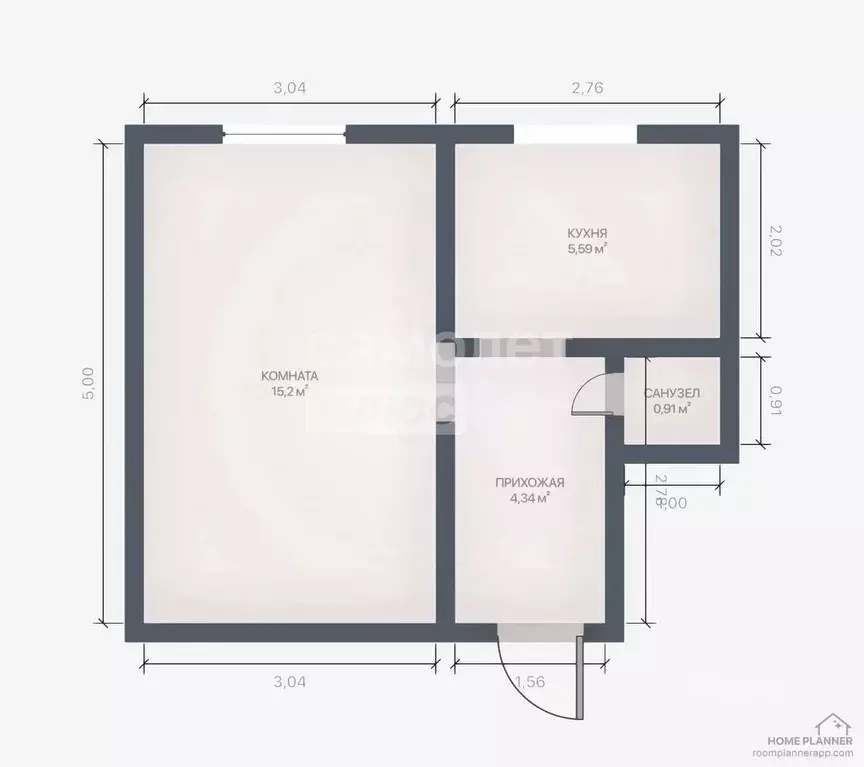 1-к кв. Краснодарский край, Апшеронск Краснознаменная ул., 18 (28.4 м) - Фото 1