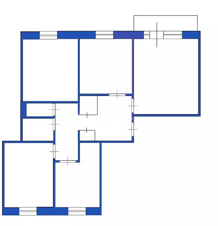 4-к кв. Кемеровская область, Кемерово Октябрьский просп., 82 (74.5 м) - Фото 1