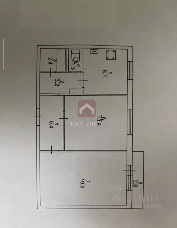 2-к кв. Саратовская область, Саратов ул. Имени С.Ф. Тархова, 31 (53.9 ... - Фото 2