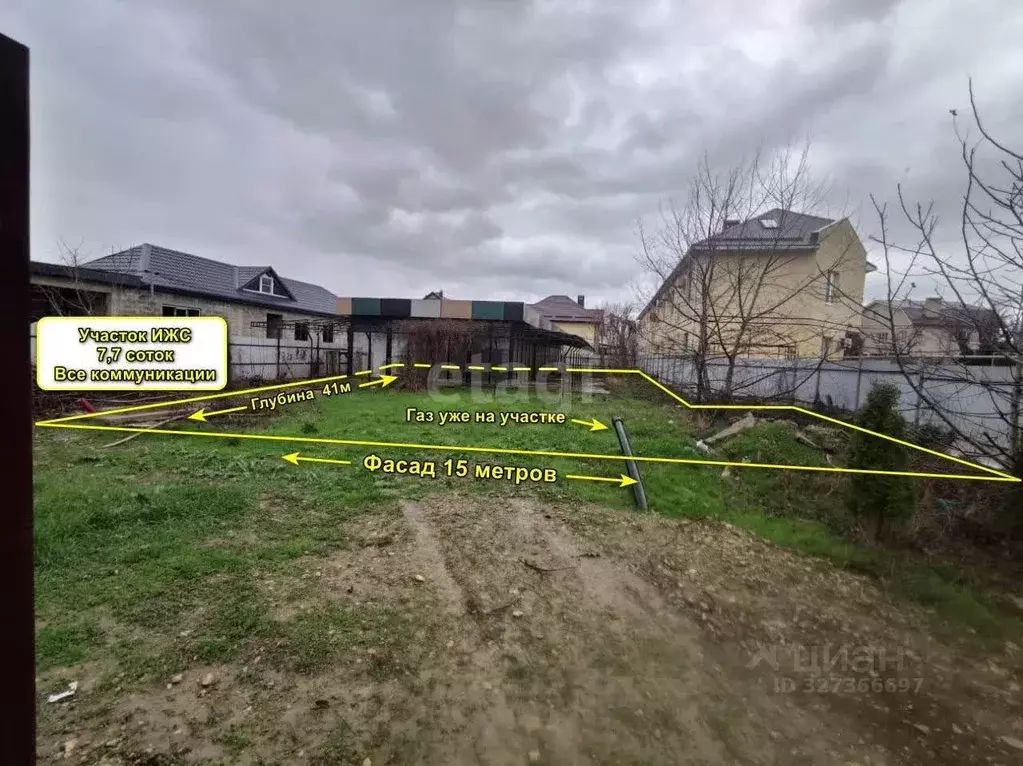 Участок в Краснодарский край, Анапа ул. Кати Соловьяновой (7.7 сот.) - Фото 1