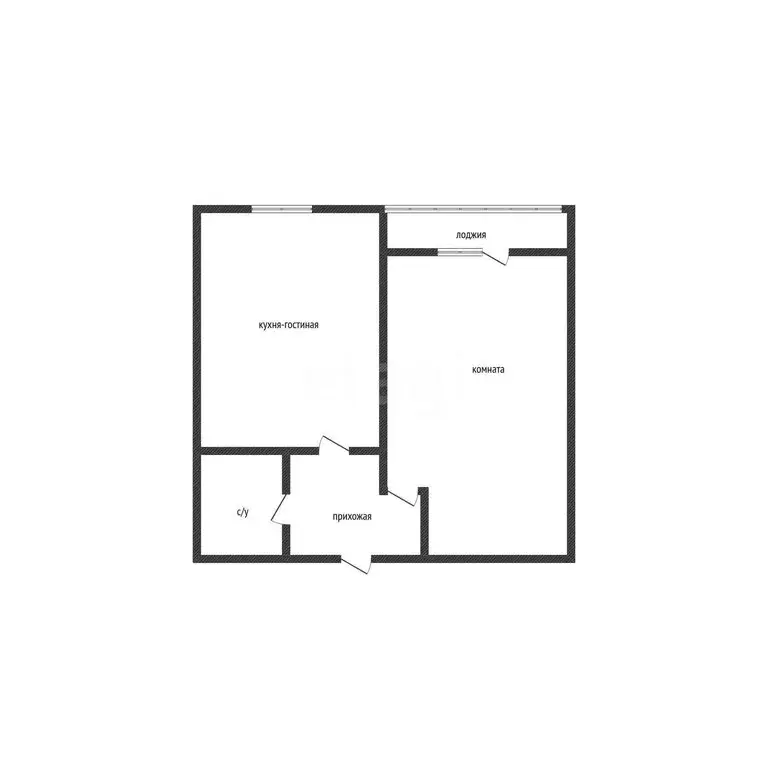 2-комнатная квартира: Российский, улица Бигдая, 12 (43.5 м) - Фото 1