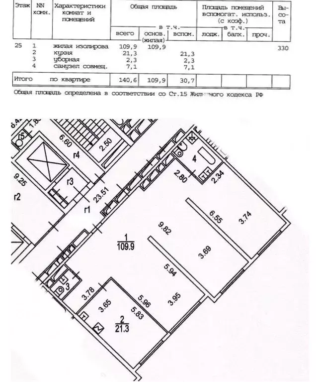 3-к кв. Москва Мосфильмовская ул., 8 (140.6 м) - Фото 1