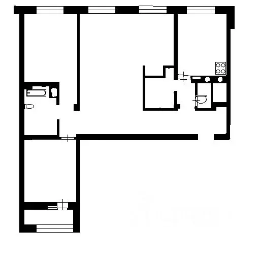 3-к кв. Санкт-Петербург Пионерская ул., 50 (113.6 м) - Фото 1